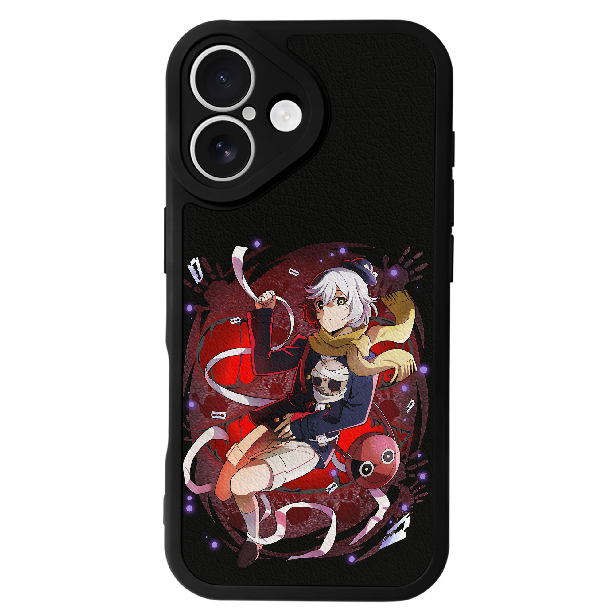 （画像用） 文豪ストレイドッグス Bungo Stray Dogs 【iPhone 16シリーズ対応】シリコンスマホケース（レザー調） 材質：シリコン
